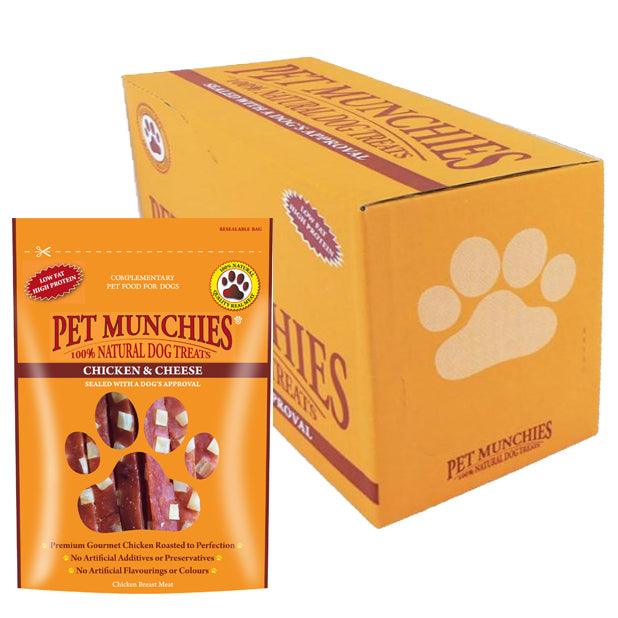 Pet Munchies Chicken & Cheese 8x100g - North East Pet Shop Pet Munchies