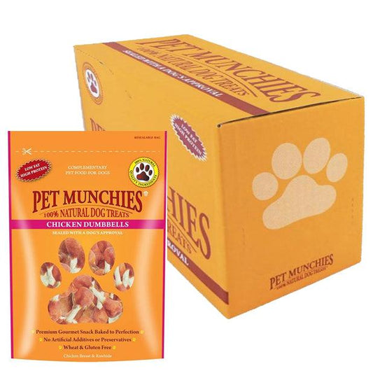 Pet Munchies Chicken Dumbbells 8x80g - North East Pet Shop Pet Munchies