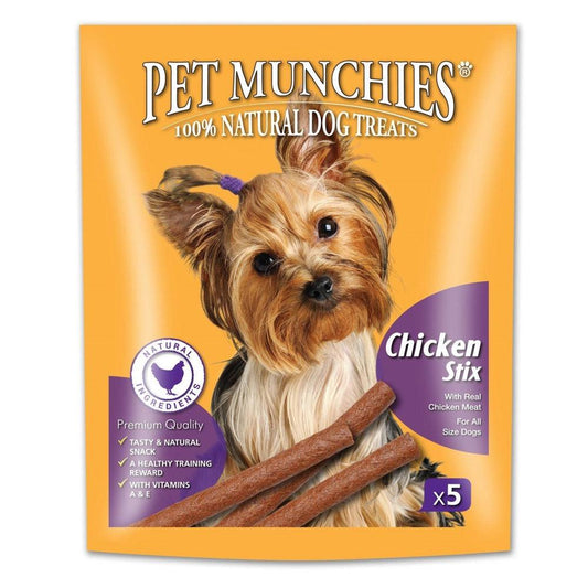 Pet Munchies Chicken Stix 10x5 - North East Pet Shop Pet Munchies