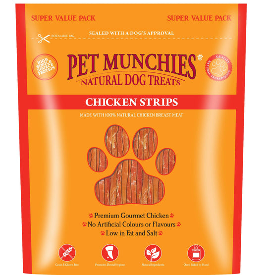 Pet Munchies Dog Treat Ckn Strips 3x320g - North East Pet Shop Pet Munchies