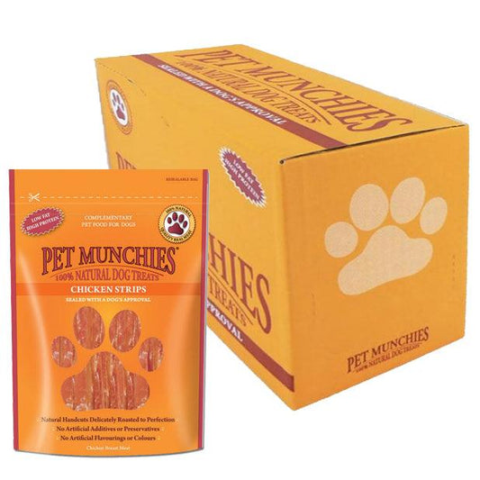 Pet Munchies Dog Treat Ckn Strips 8x90g - North East Pet Shop Pet Munchies