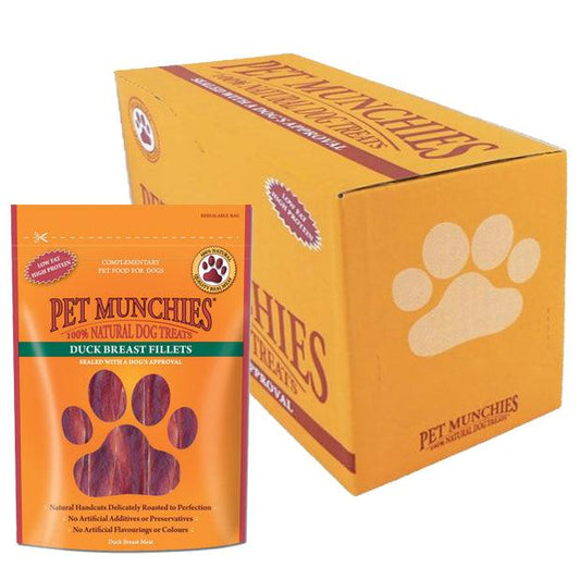 Pet Munchies Dog Treat Duck Fillet 8x80g - North East Pet Shop Pet Munchies