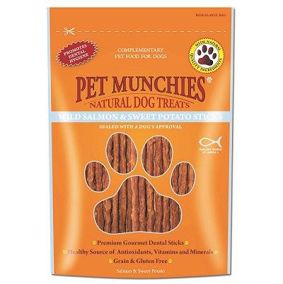 Pet Munchies Dog Treat Salm Sticks 8x90g - North East Pet Shop Pet Munchies