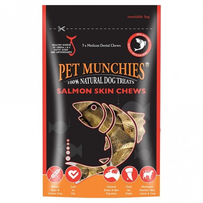 Pet Munchies Salmon Chew Med 8x90g - North East Pet Shop Pet Munchies