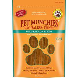 Pet Munchies Wild Salmon Strips - North East Pet Shop Pet Munchies