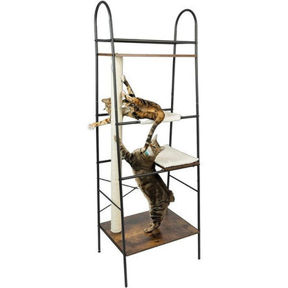 PetFusion Modern Cat Tower and Bookshelf - CLEARANCE - North East Pet Shop PetFusion
