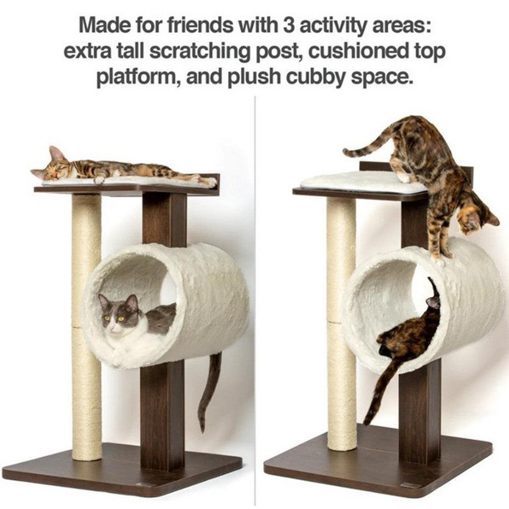 PetFusion Modern Cat Tree House & Tall Scratching Post 84 cm tall - North East Pet Shop PetFusion