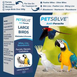 Petsolve Anti-Parasite Large Bird, 5ml - North East Pet Shop Petsolve