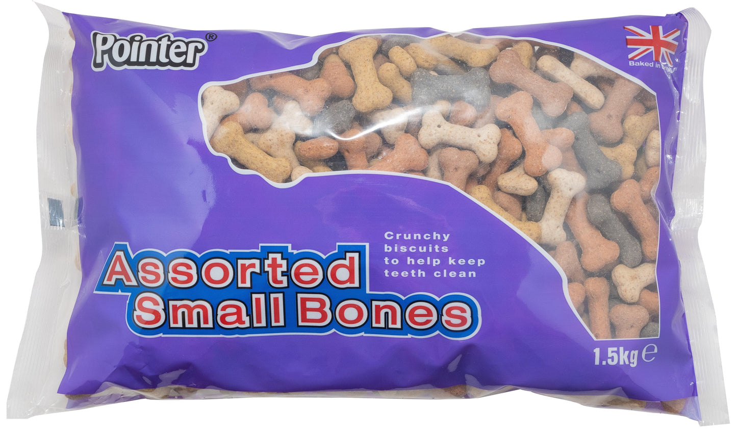 Pointer Assorted Small Bones 4x1.5kg - North East Pet Shop Pointer