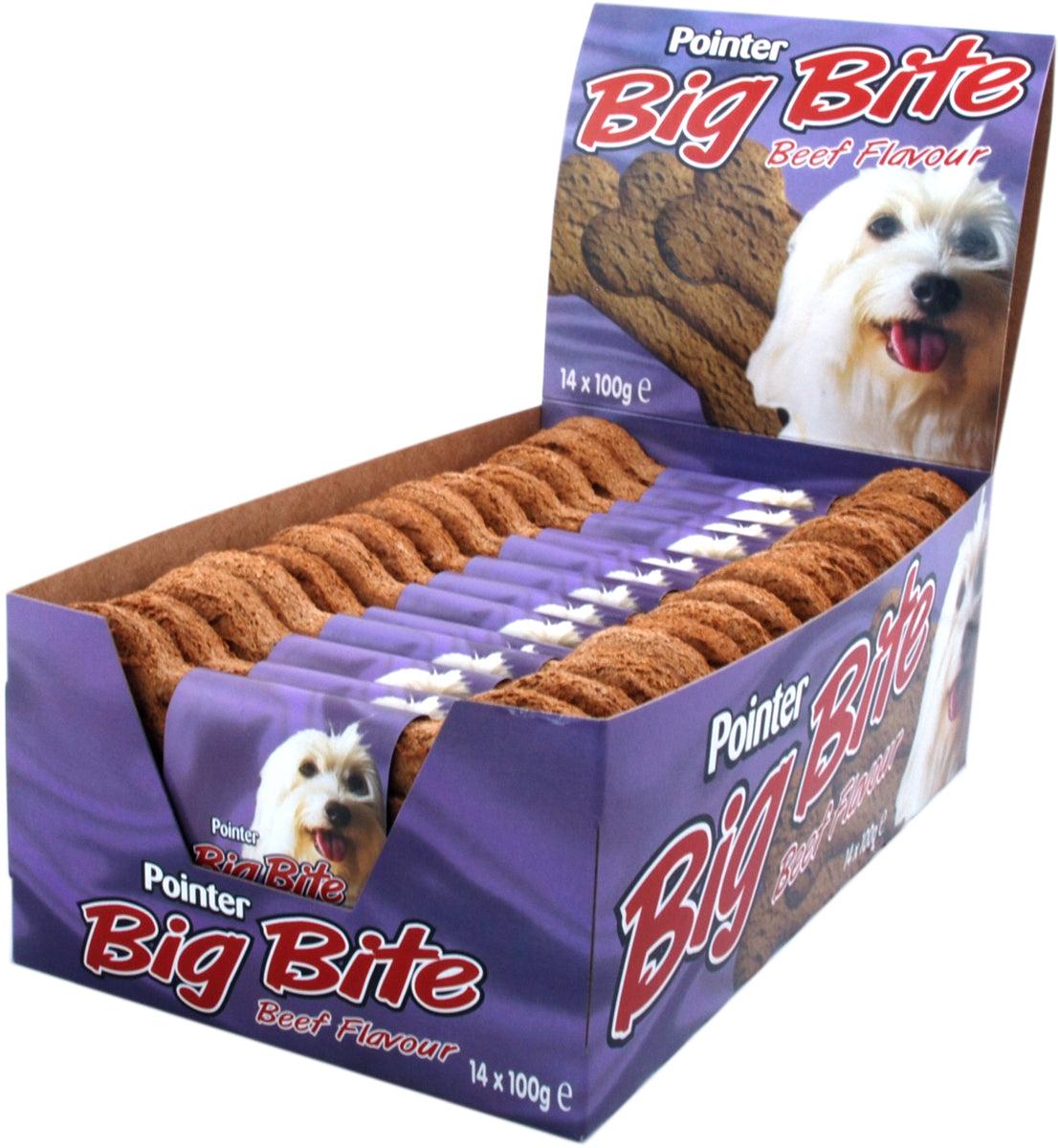 Pointer Big Bites Beef Biscuits 14s - North East Pet Shop Pointer