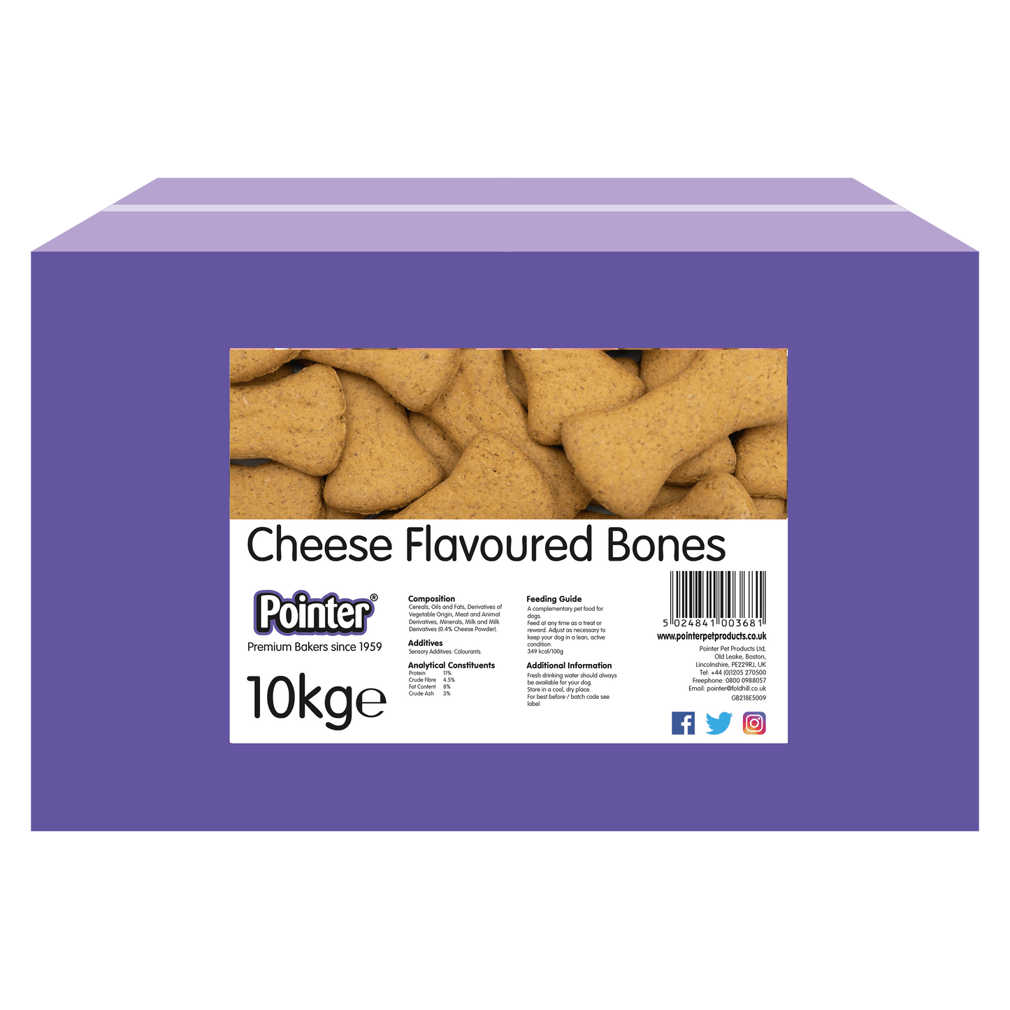 Pointer Cheese Flavoured Bones - North East Pet Shop Pointer