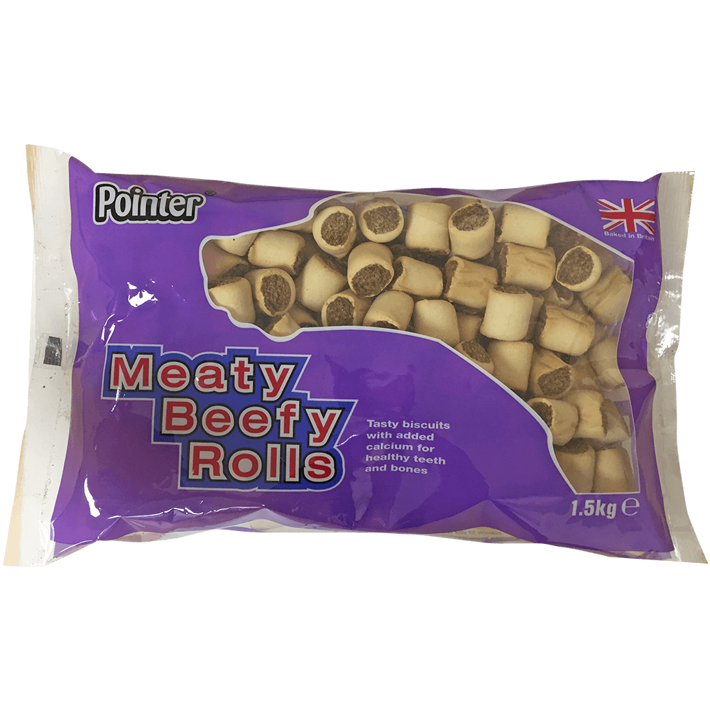 Pointer Marrowbone/Meaty B Rolls 4x1.5kg - North East Pet Shop Pointer