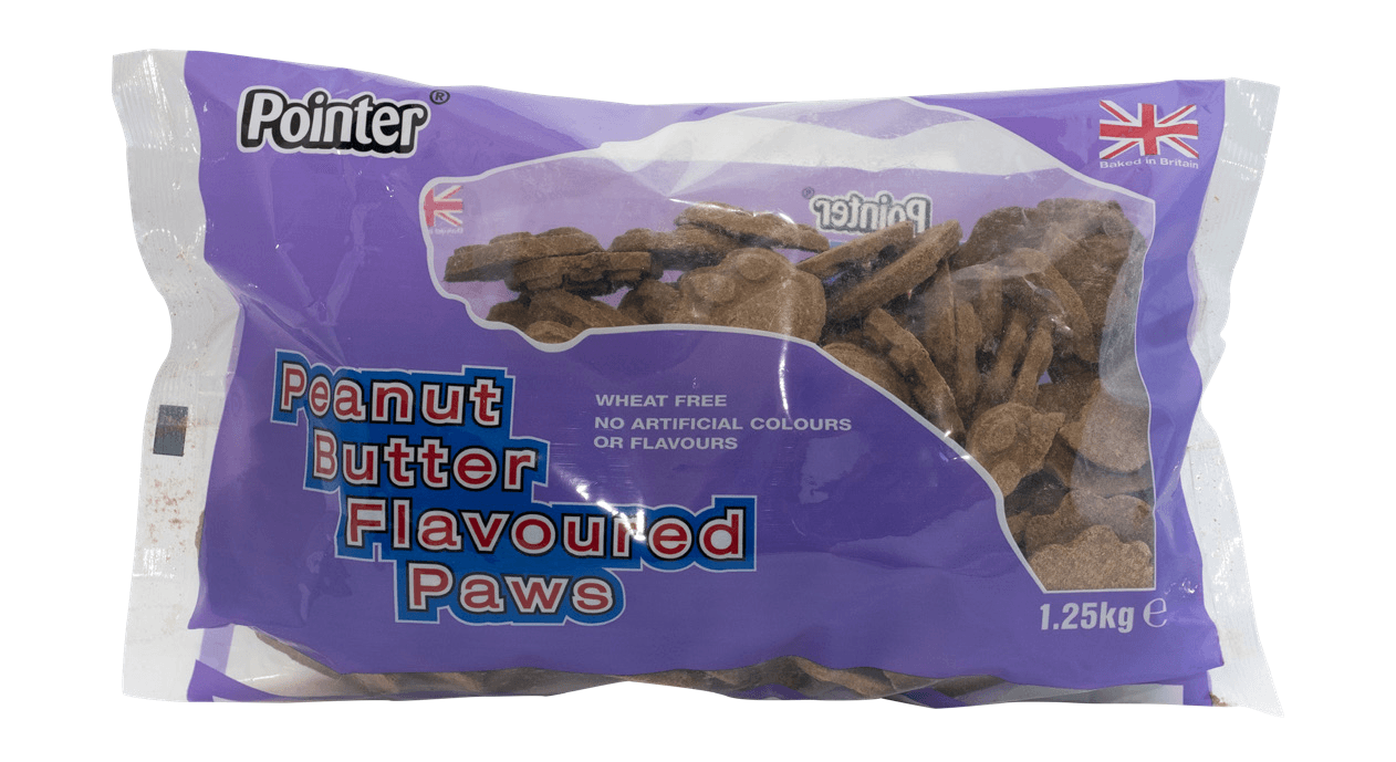 Pointer Peanut Butter WF Paws 4x1.25kg - North East Pet Shop Pointer