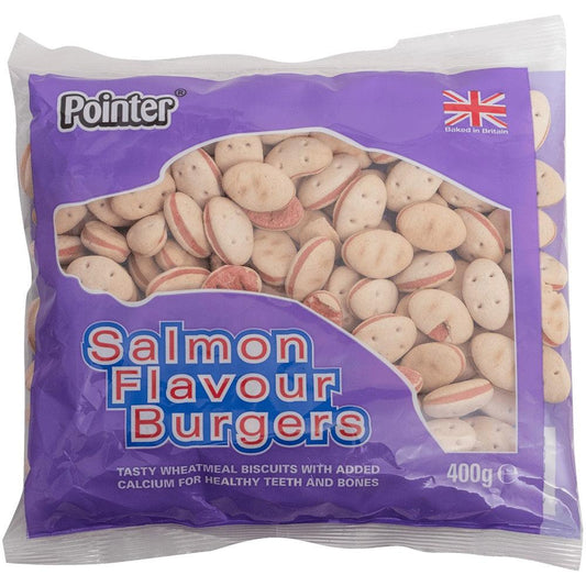 Pointer Salmon Burgers 6x400g - North East Pet Shop Pointer