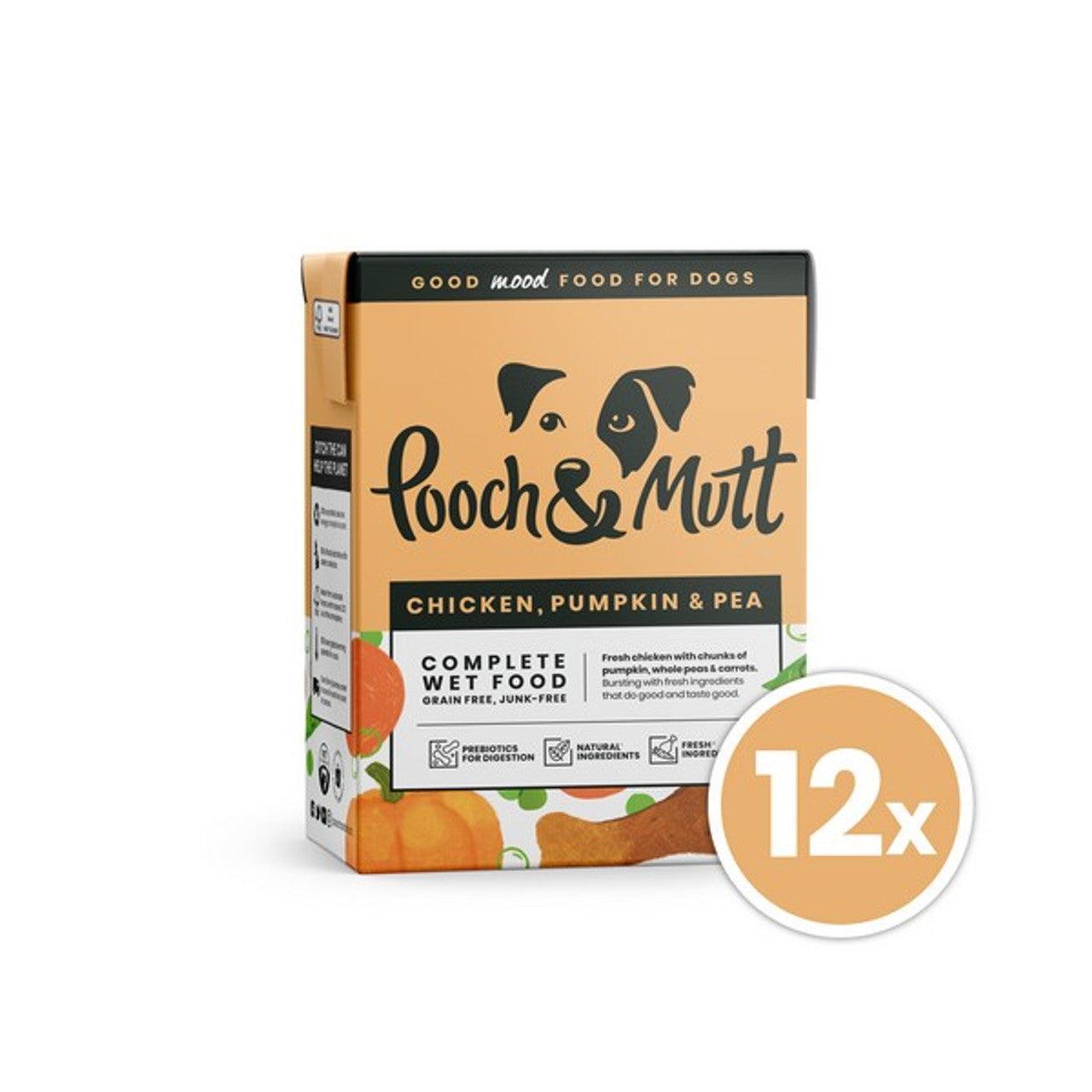 Pooch & Mutt Chicken Pumpkin 375g 12 Tetra Pack - North East Pet Shop Pooch & Mutt