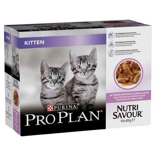 Pro Plan NutriSavour Kitten Turkey in Gravy Pouches - North East Pet Shop Purina