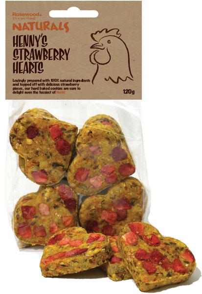 Naturals Strawberry Hearts 120g