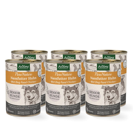 PureNature Chicken - Wet food for Senior Dogs - 6 x 400g