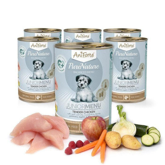 PureNature Tender Chicken - Junior Menu for Puppies - 6 x 400g - North East Pet Shop Aniforte