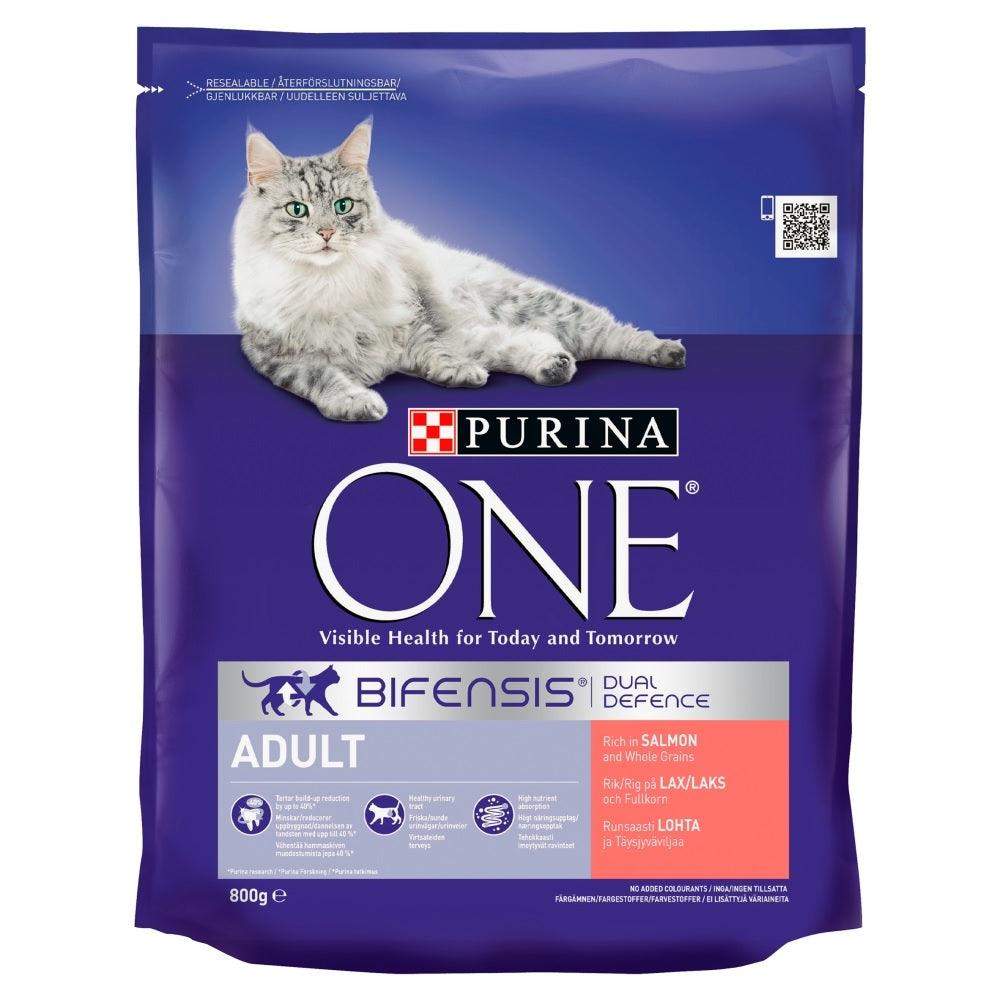 Purina One Adult Cat Salmon Wholegrain 4x800g - North East Pet Shop Purina One