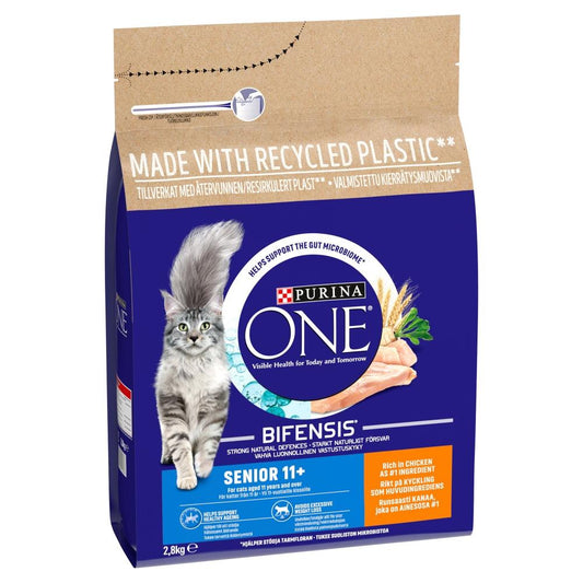 Purina One Senior 11+ Cat Chicken - North East Pet Shop Purina One