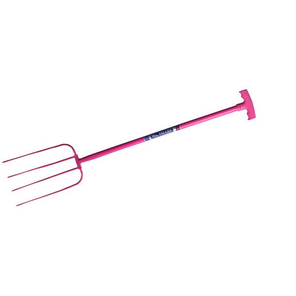 Red Gorilla 4 Prong Manure Fork with T Grip CLEARANCE - North East Pet Shop Red Gorilla