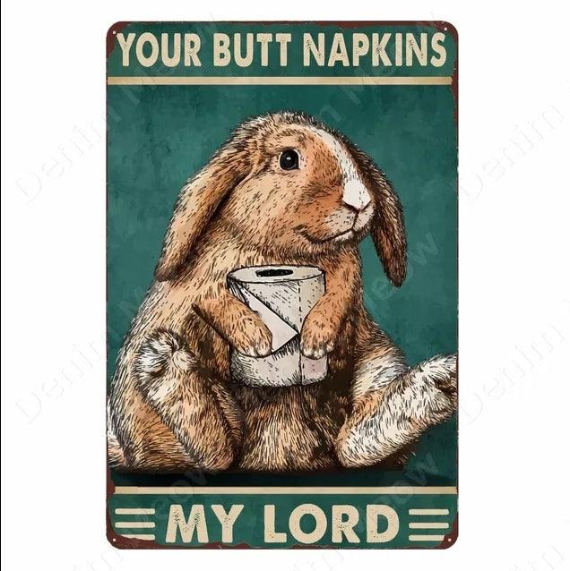 Retro Dirty Butt Napkins - North East Pet Shop North East Pet Shop