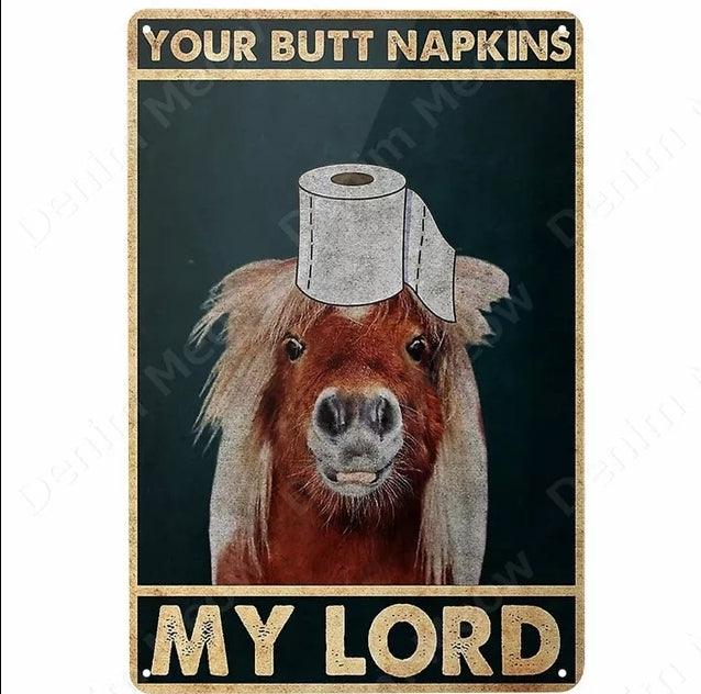 Retro Dirty Butt Napkins - North East Pet Shop North East Pet Shop