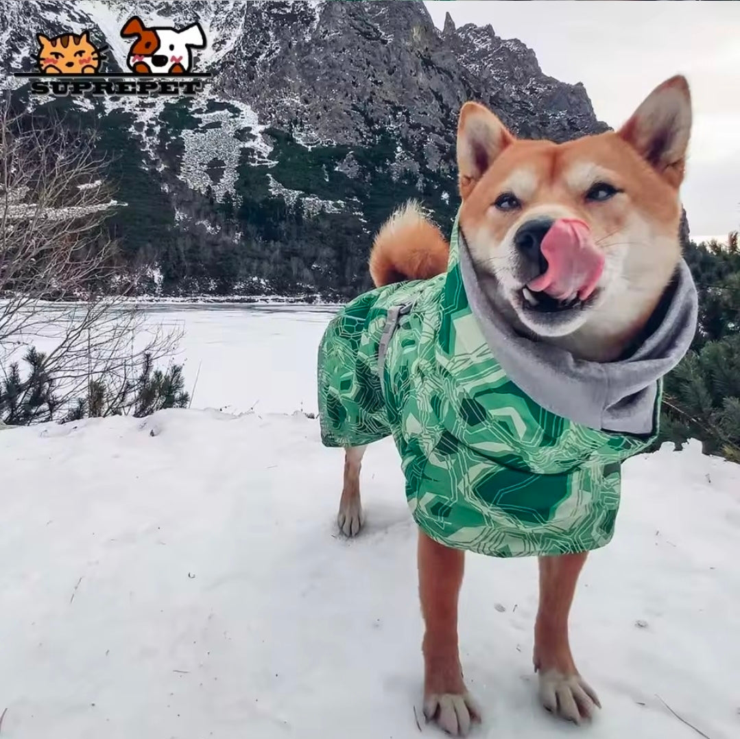 Dog Shack Winter Sherpa Dog Coat.