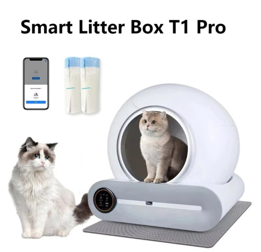 Intelligent Automatic Cat Litter Box (6 FREE LITTER BAGS)