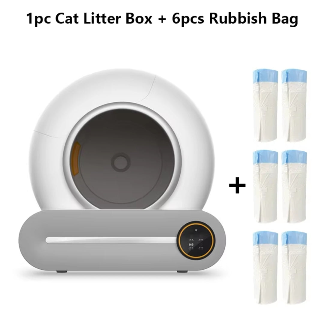 Intelligent Automatic Cat Litter Box (6 FREE LITTER BAGS)