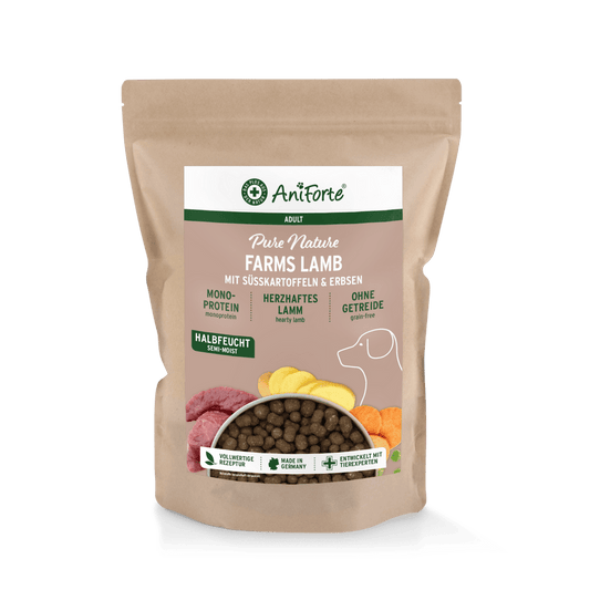 AniForte® Semi Moist Cold-Pressed Dog Food Lamb