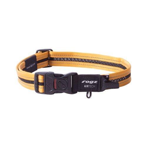 Rogz AirTech Classic Collar Burnt Ochre L - North East Pet Shop Rogz