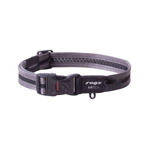 Rogz AirTech Classic Collar Platinum Grey L - North East Pet Shop Rogz