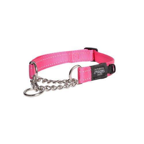 Rogz Control Chain Collar Pink Large 37-56cm - North East Pet Shop Rogz