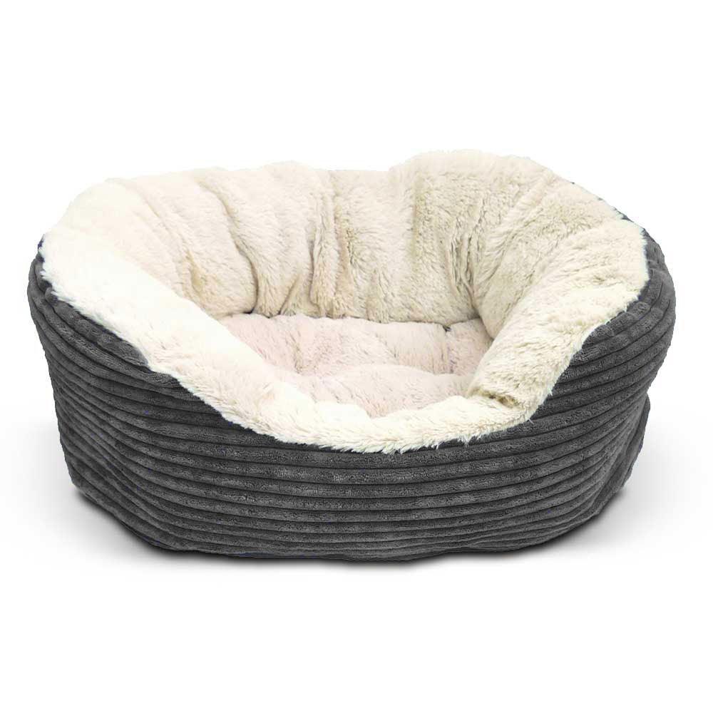 Rosewood 40 Winks Grey Cord Jumbo Bed - North East Pet Shop Rosewood