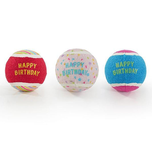 Rosewood Jolly Doggy B'day Balls 4x3pk - North East Pet Shop Rosewood