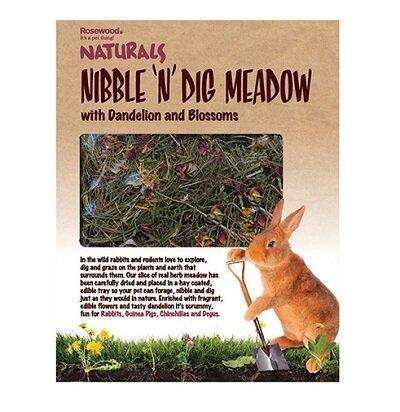 Rosewood Naturals Nibble 'N' Dig Meadow Box 800g - North East Pet Shop Rosewood