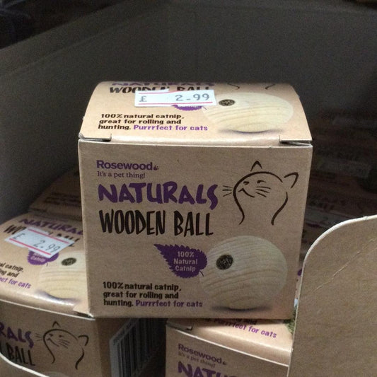 Rosewood Naturals Wooden Ball - North East Pet Shop Rosewood