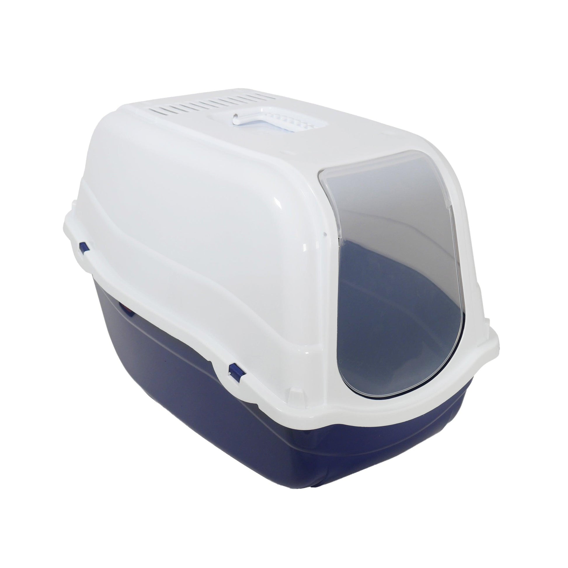 Rosewood Romeo Hood Cat Litter Box Blue - North East Pet Shop Rosewood