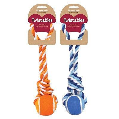 Rosewood Twistable Tennis Ball Tug - North East Pet Shop Rosewood