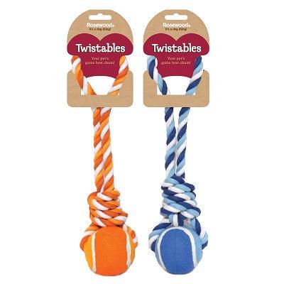 Rosewood Twistable Tennis Ball Tug - North East Pet Shop Rosewood