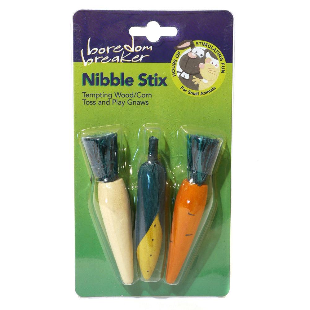 Rosewood Wooden 3D Veg Nibble Stix 3 Pk - North East Pet Shop Rosewood