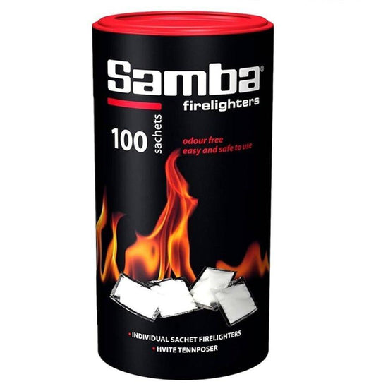 Samba Firelighters 100 Sachets - North East Pet Shop Logs Direct
