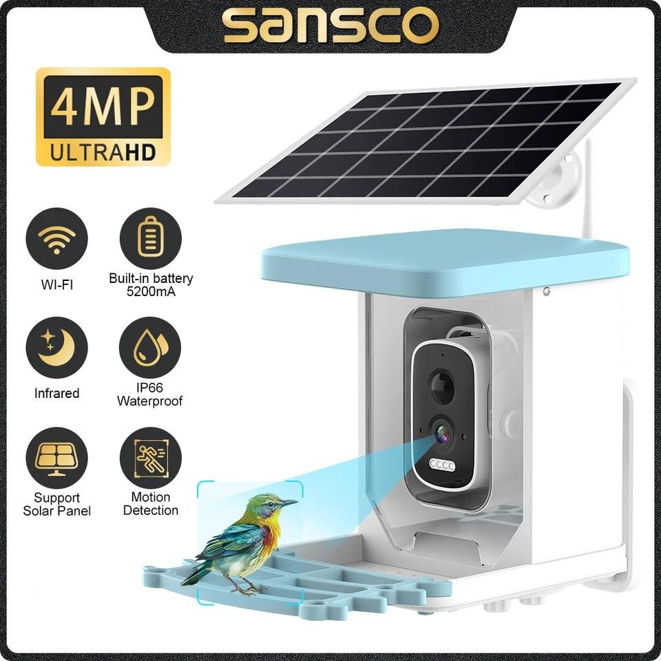 Sansco Solar Bird Feeder with Camera - North East Pet Shop North East Pet Shop 