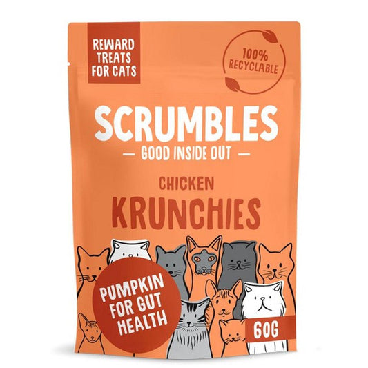 Scrumbles Chicken Krunchies Treats 60g - North East Pet Shop Scrumbles