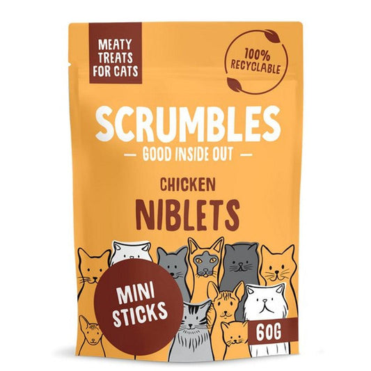 Scrumbles Chicken Niblets Treats 60g - North East Pet Shop Scrumbles