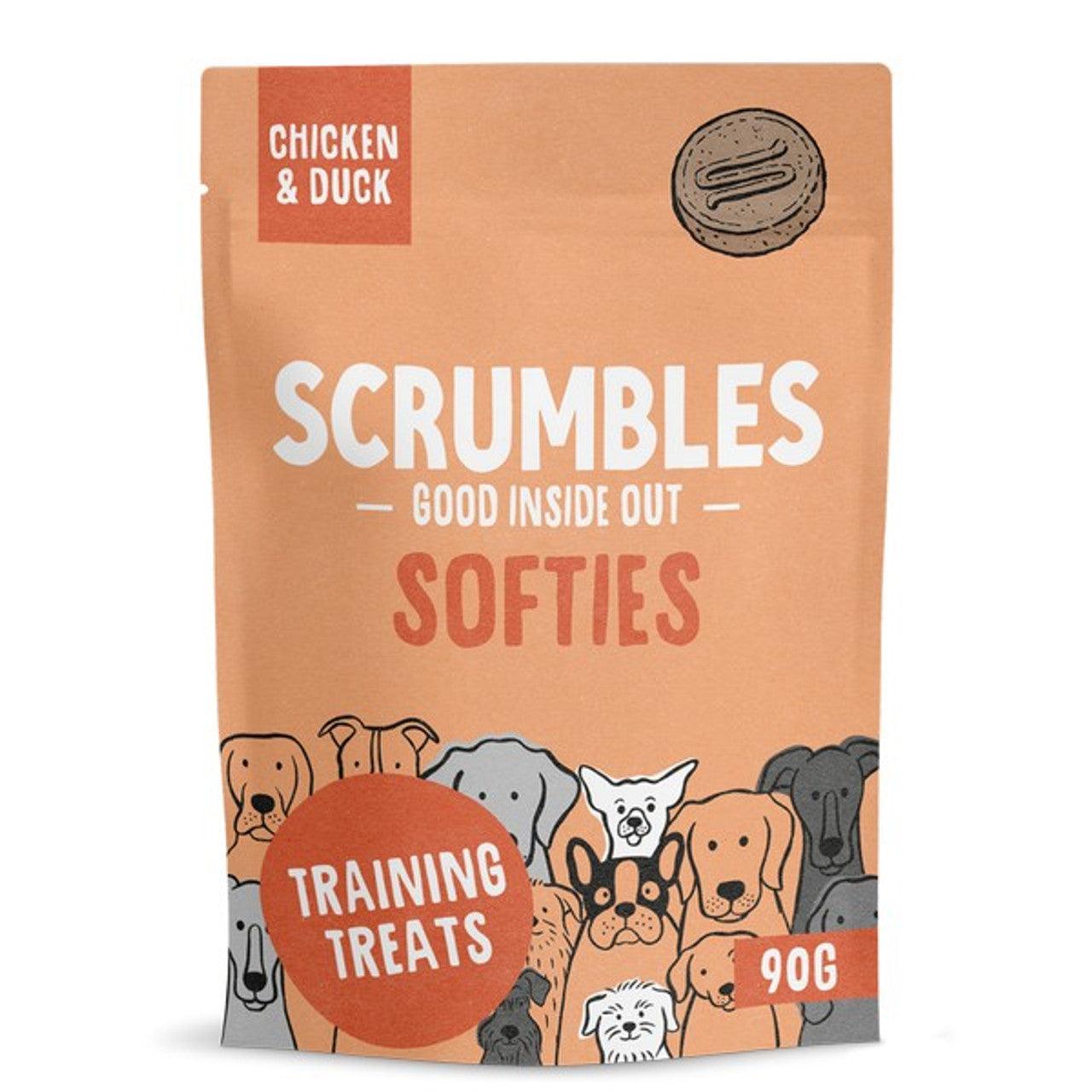 Scrumbles Dog Treats Softies Chicken and Duck Training Treats 90g - North East Pet Shop Scrumbles