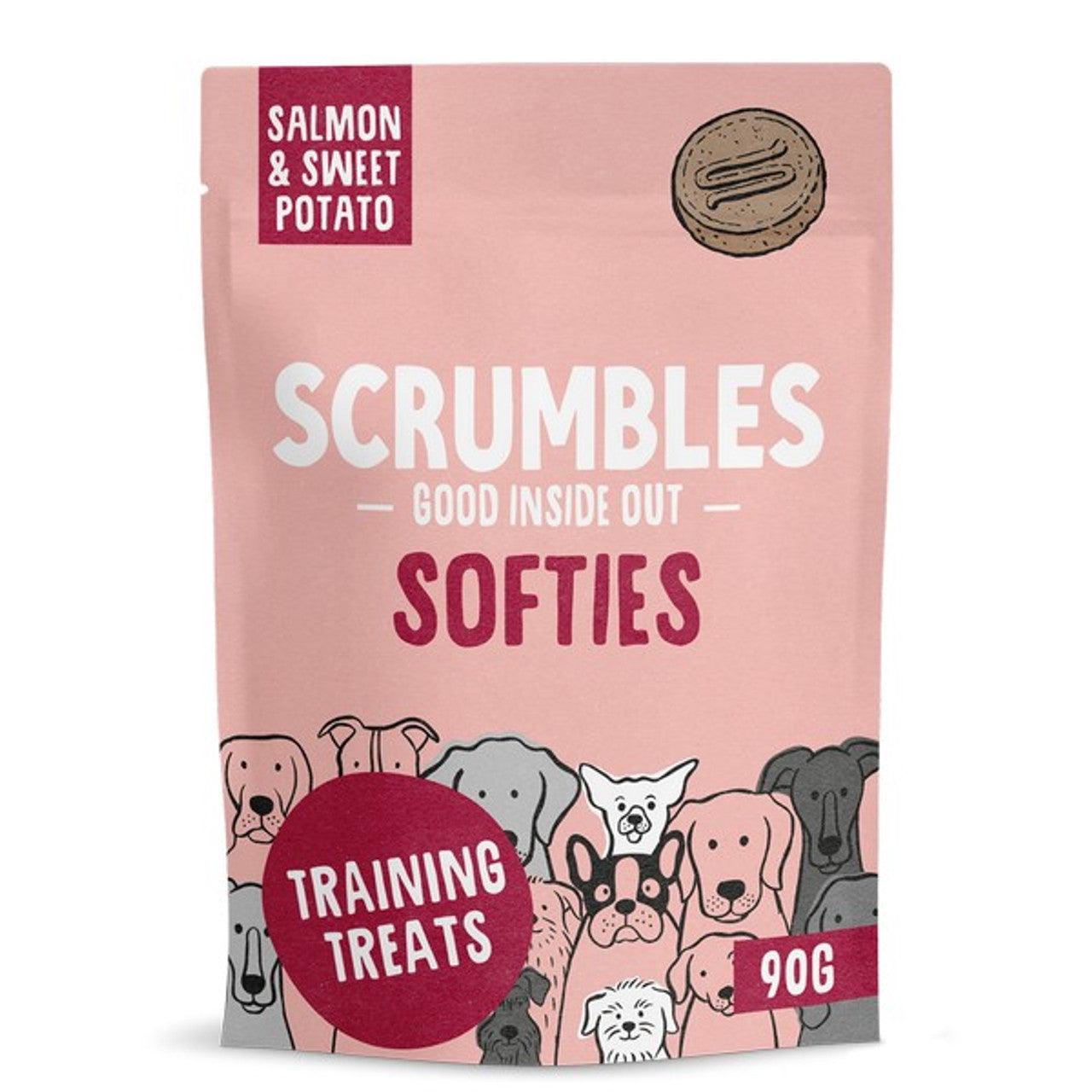 Scrumbles Dog Treats Softies Salmon Training Treats 90g - North East Pet Shop Scrumbles