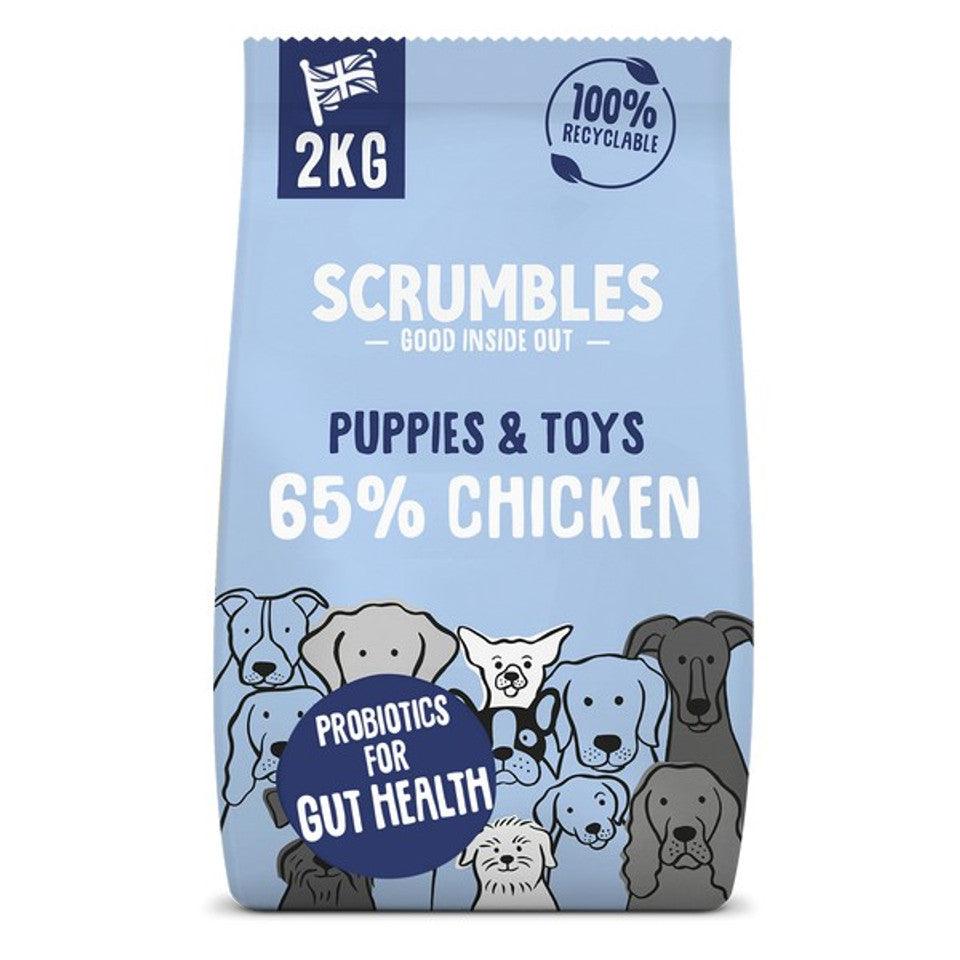 Scrumbles Dry Dog Food Puppy Chicken 2kg - North East Pet Shop Scrumbles